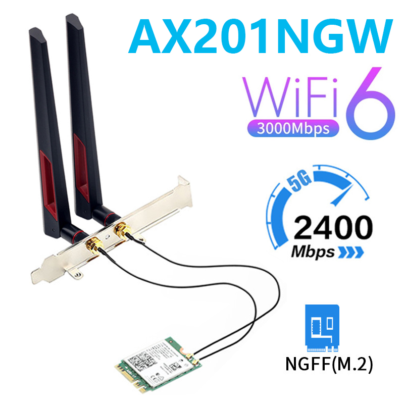 Wi-Fi6  AX201 M.2 Ű E CNVio2  ī, ..